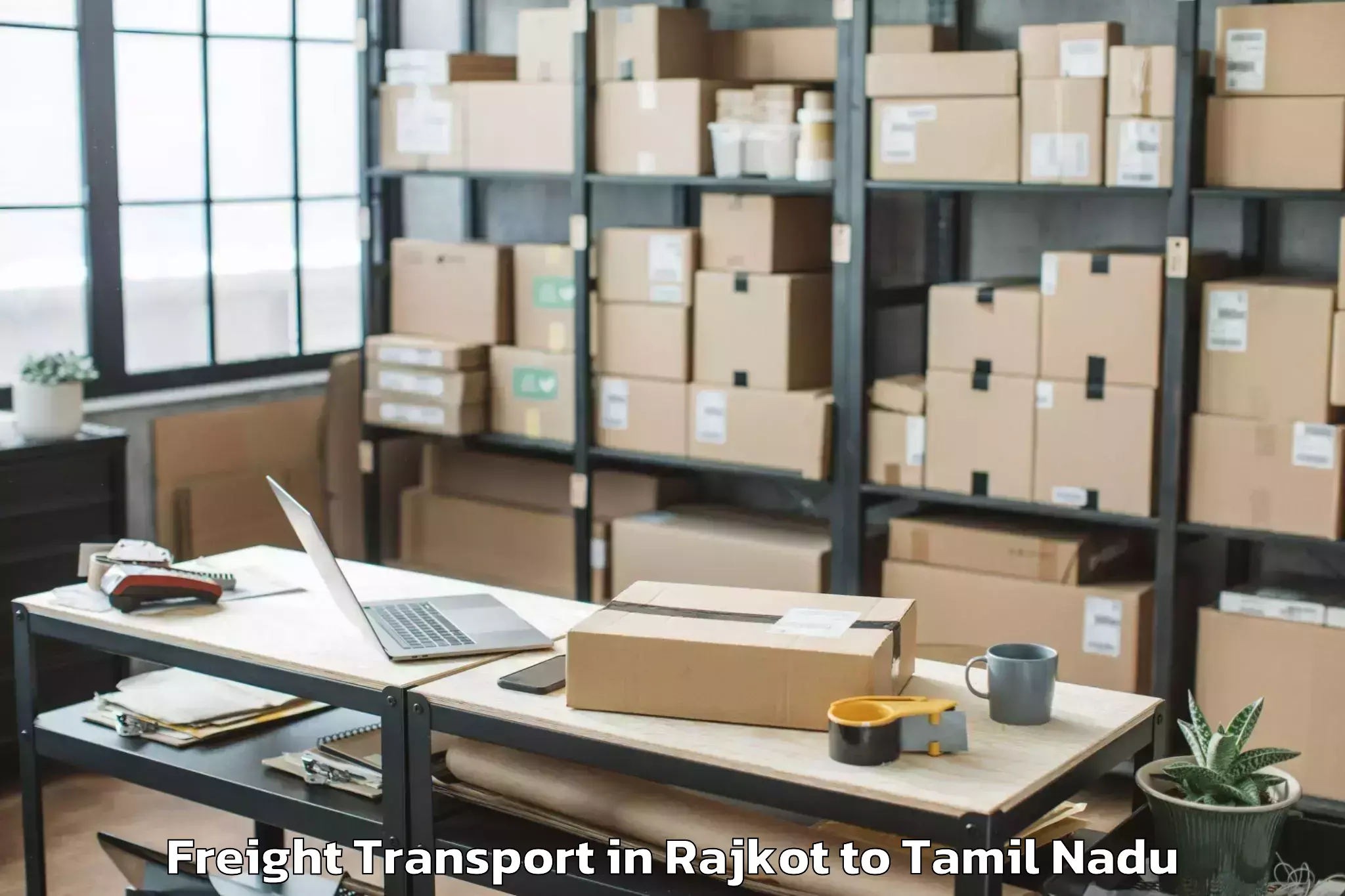 Book Rajkot to Korattur Freight Transport